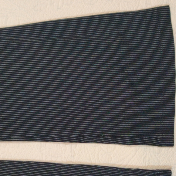 Ponny Tail Striped Bell Bottom Pants - Picture 3 of 12